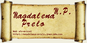 Magdalena Prelo vizit kartica